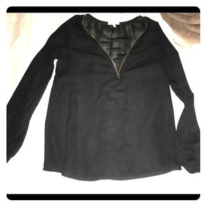 Long sleeve black top